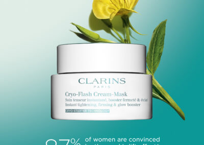 NEW Clarins Cryo-Flash Cream Mask