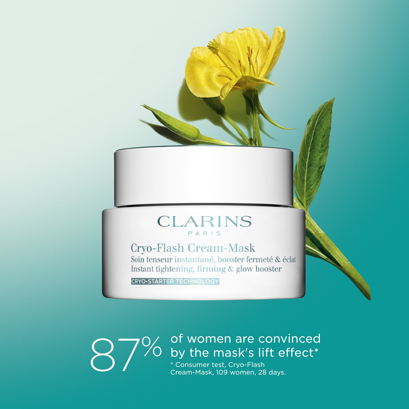 NEW Clarins Cryo-Flash Cream Mask