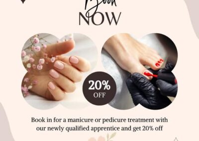 20% Off Manicure and Pedicure