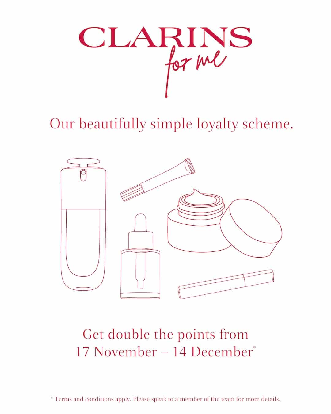 Double points Clarins for Me