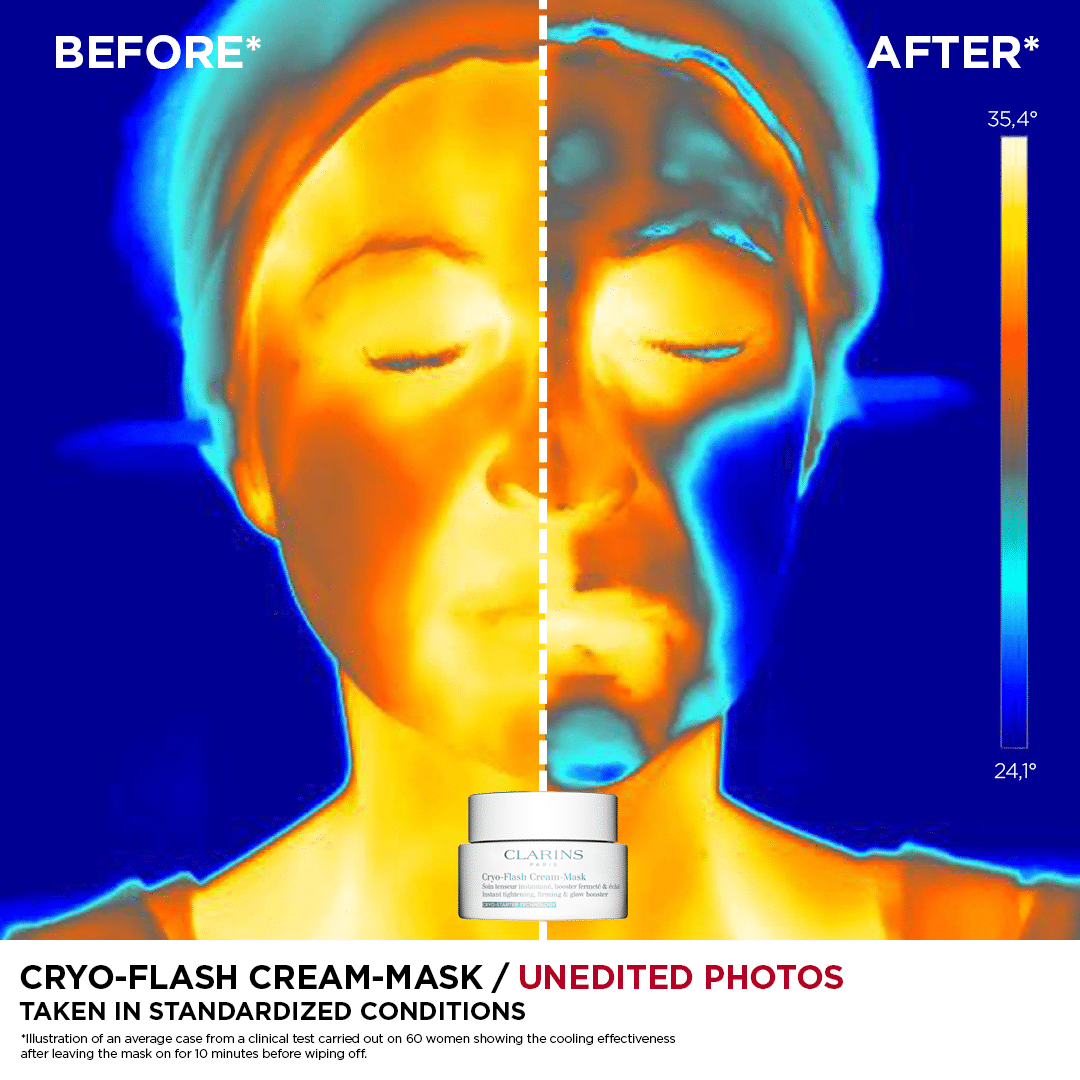 NEW Clarins Cryo-Flash Cream Mask