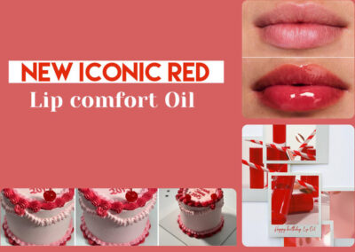 NEW Clarins Lip comfort oil in ICONIC RED