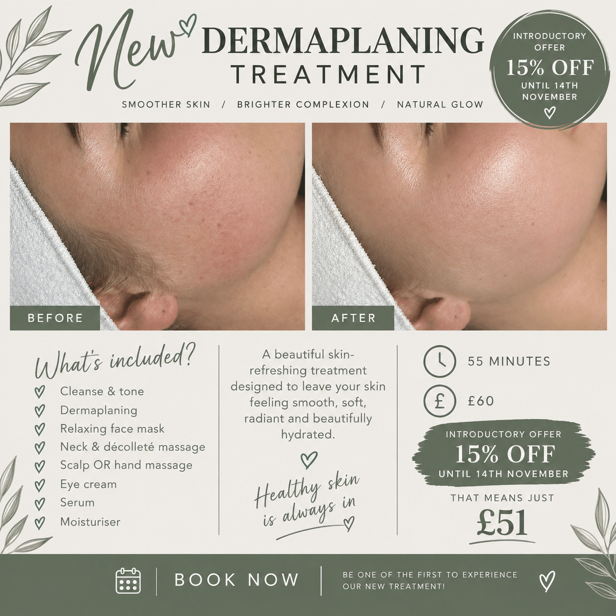 Introducing our NEW Dermaplaning Treatment