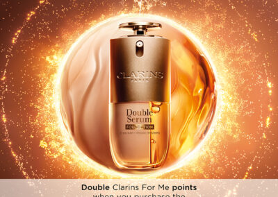 Double points available when purchasing double serum foundation