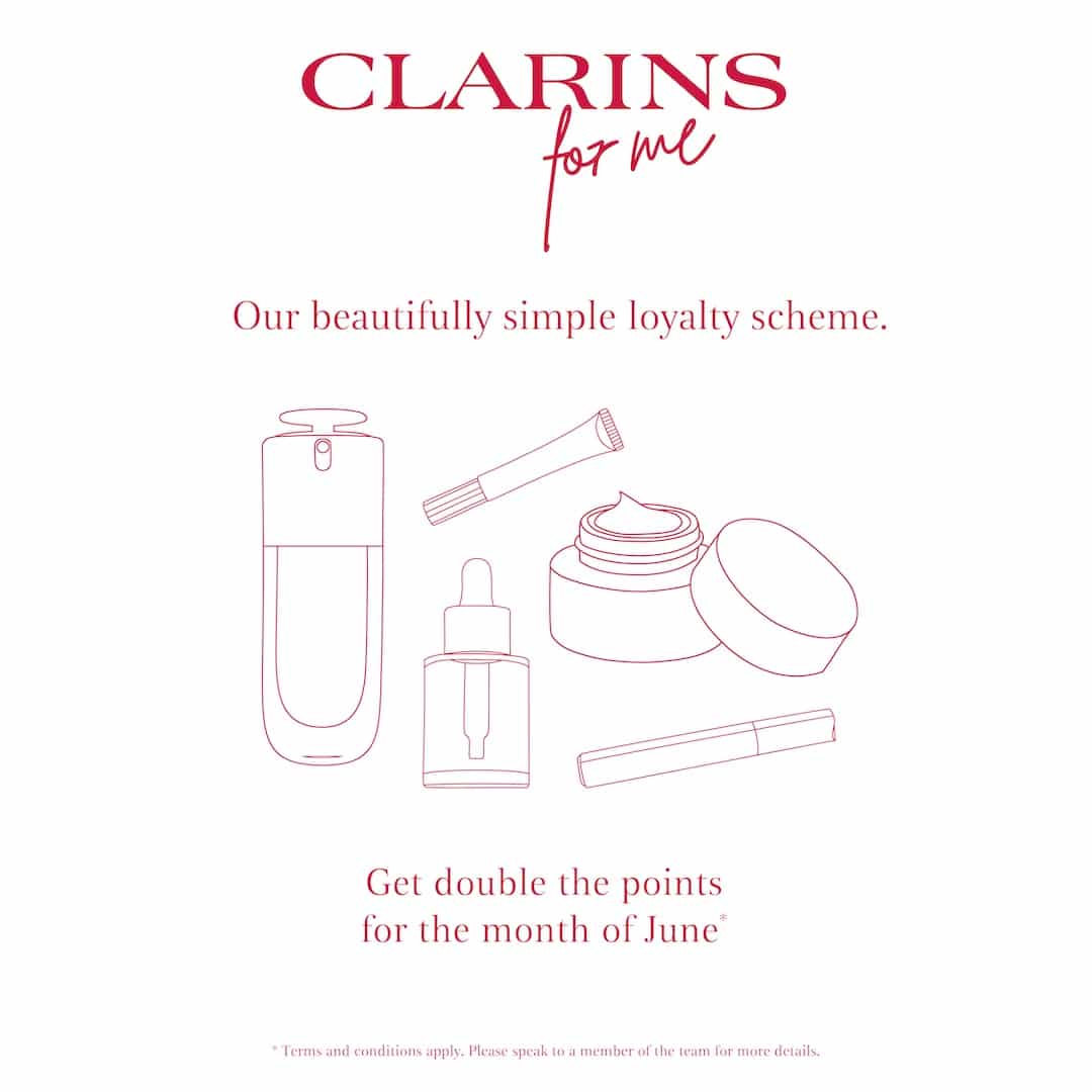 Double Clarins for me points throughout June!
